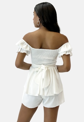 Elara Jumpsuit in White