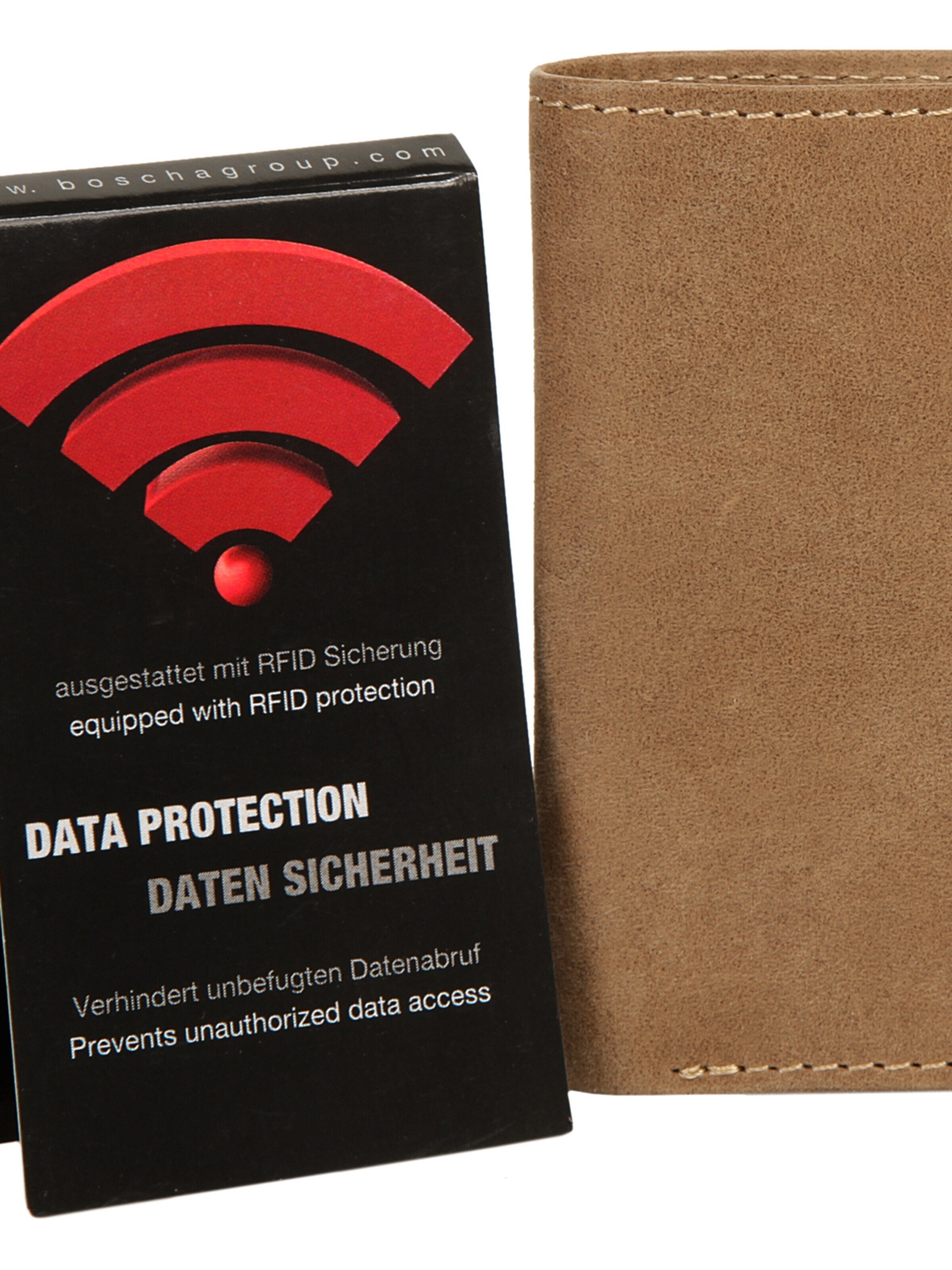 BODENSCHATZ Wallet 'BICOLOUR' in Brown