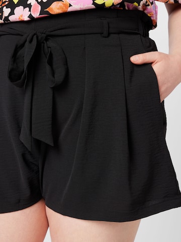 ABOUT YOU Curvy Loose fit Pleat-front trousers 'Lia' in Black