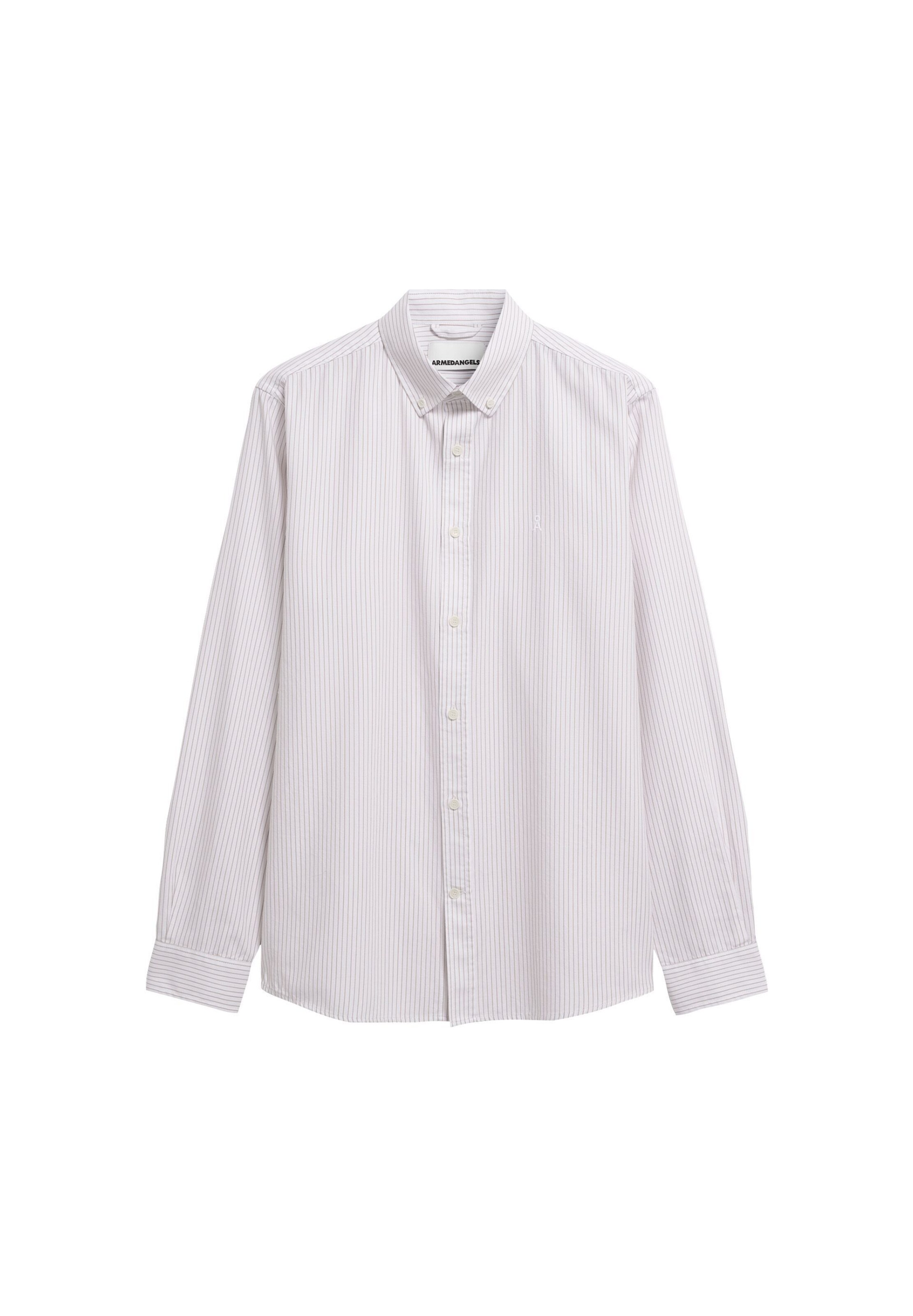 ARMEDANGELS Regular fit Overhemd in Beige: voorkant