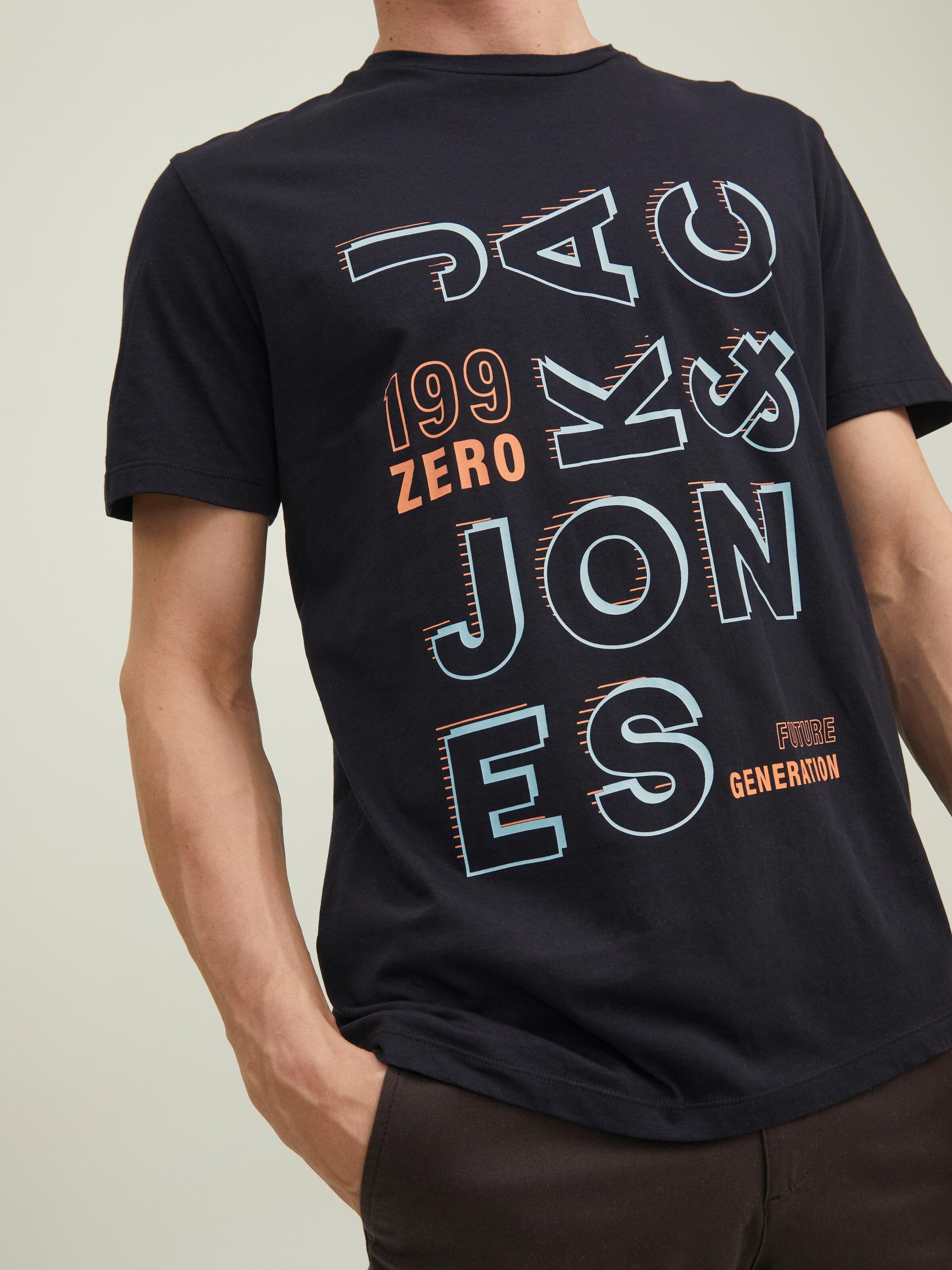 Männer Shirts JACK & JONES T-Shirt 'BOOSTER' in Schwarz - MZ19811