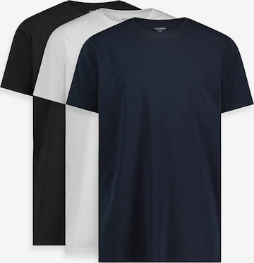 LEBASQ Onderhemd 'Miles 3 Pack Crew Neck Long Fit' in Gemengde kleuren: voorkant