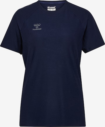 T-shirt fonctionnel 'Cima 2.0' Hummel en bleu : devant