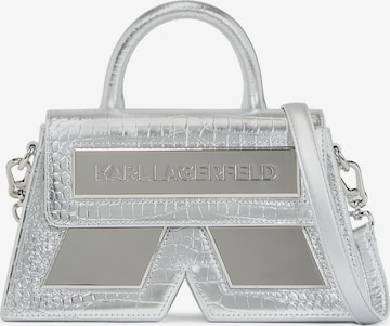 Karl Lagerfeld Umhängetasche 'IKON' in Silber: predná strana