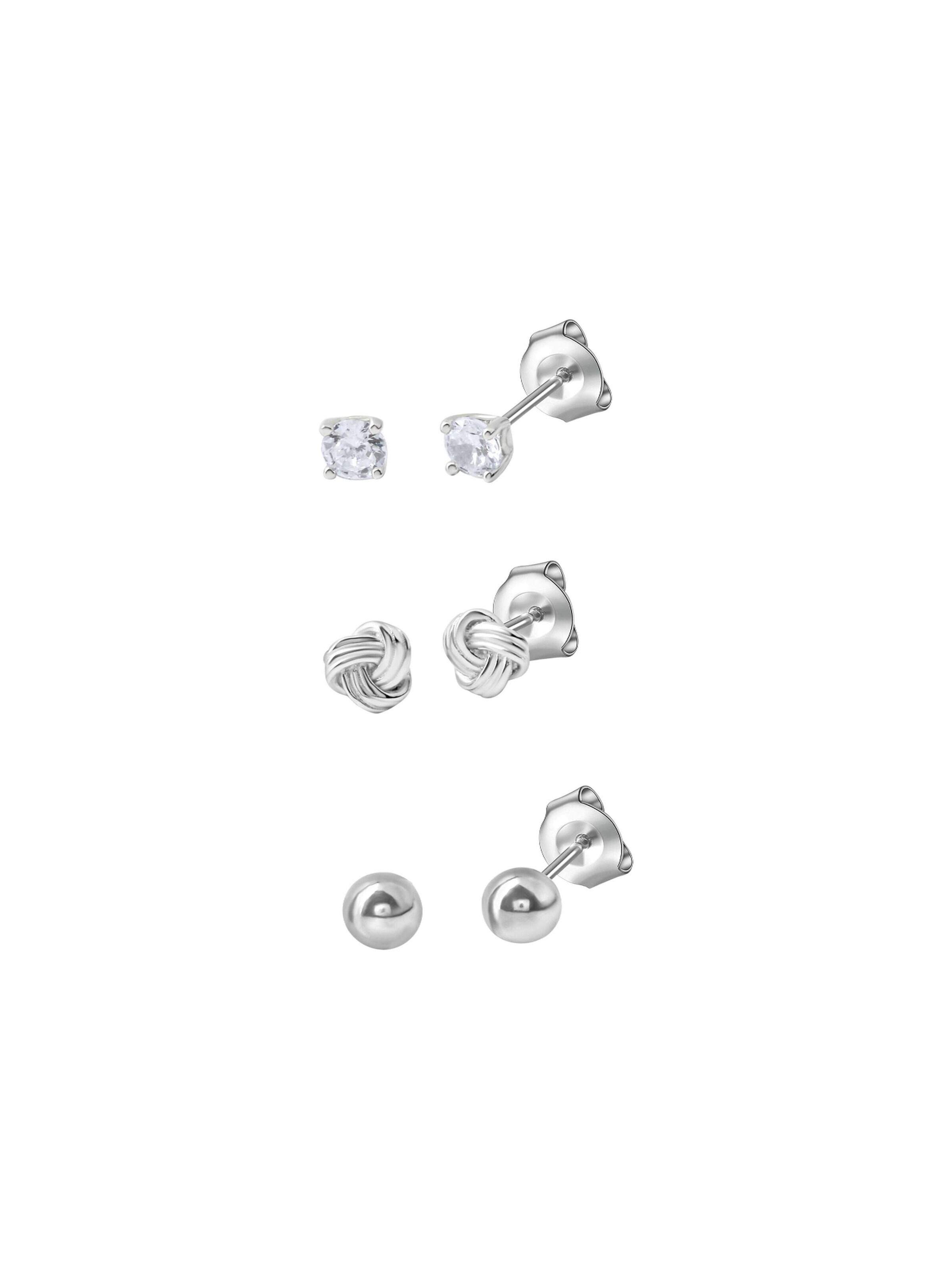 Boucles d'oreilles CELESTA en blanc : devant
