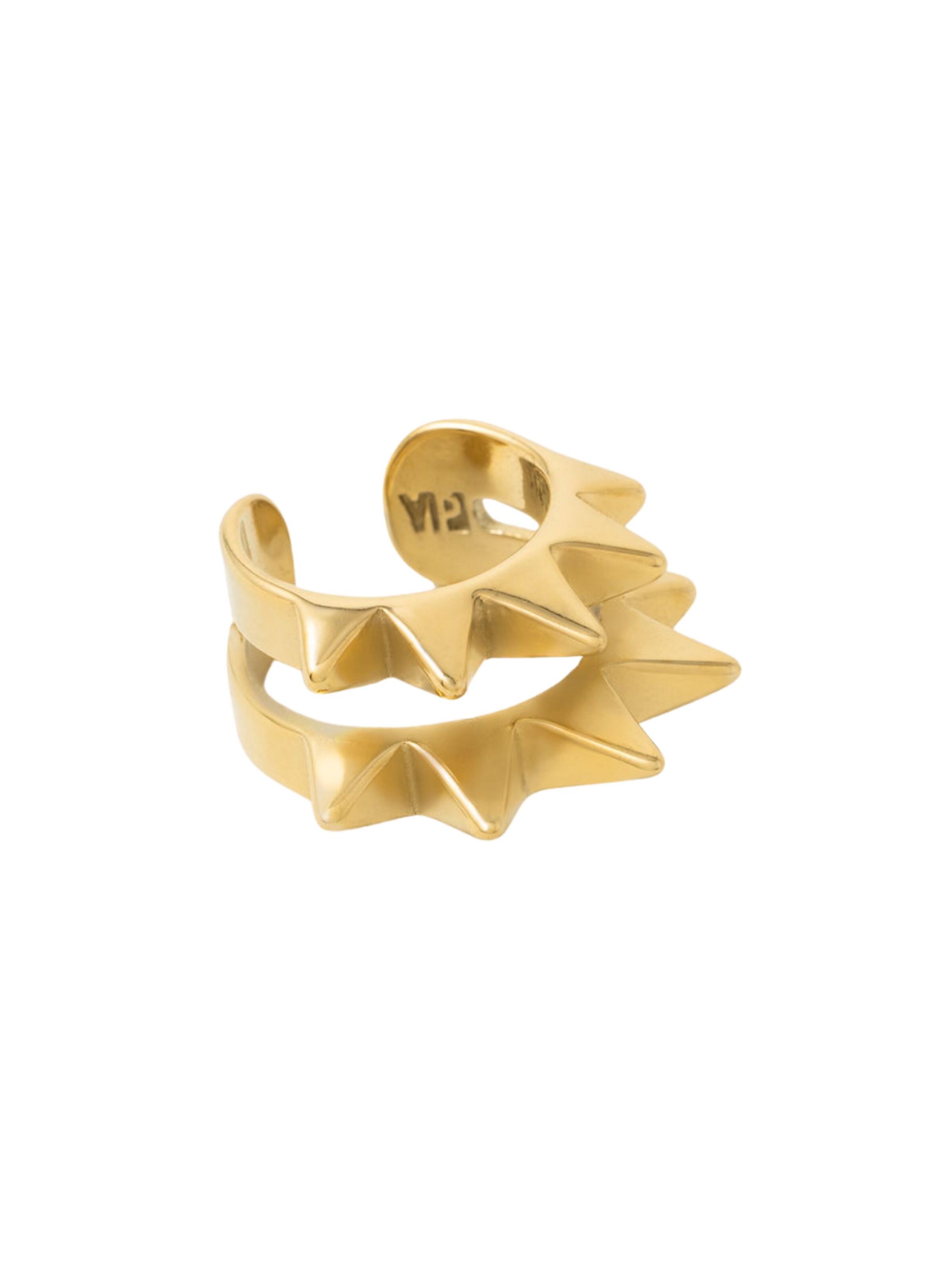 YParis Earrings 'Ear cuff Pike Double G' in Gold: front