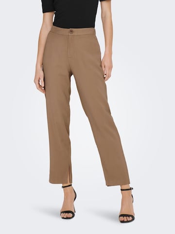 ONLY Regular Pants in Brown: front