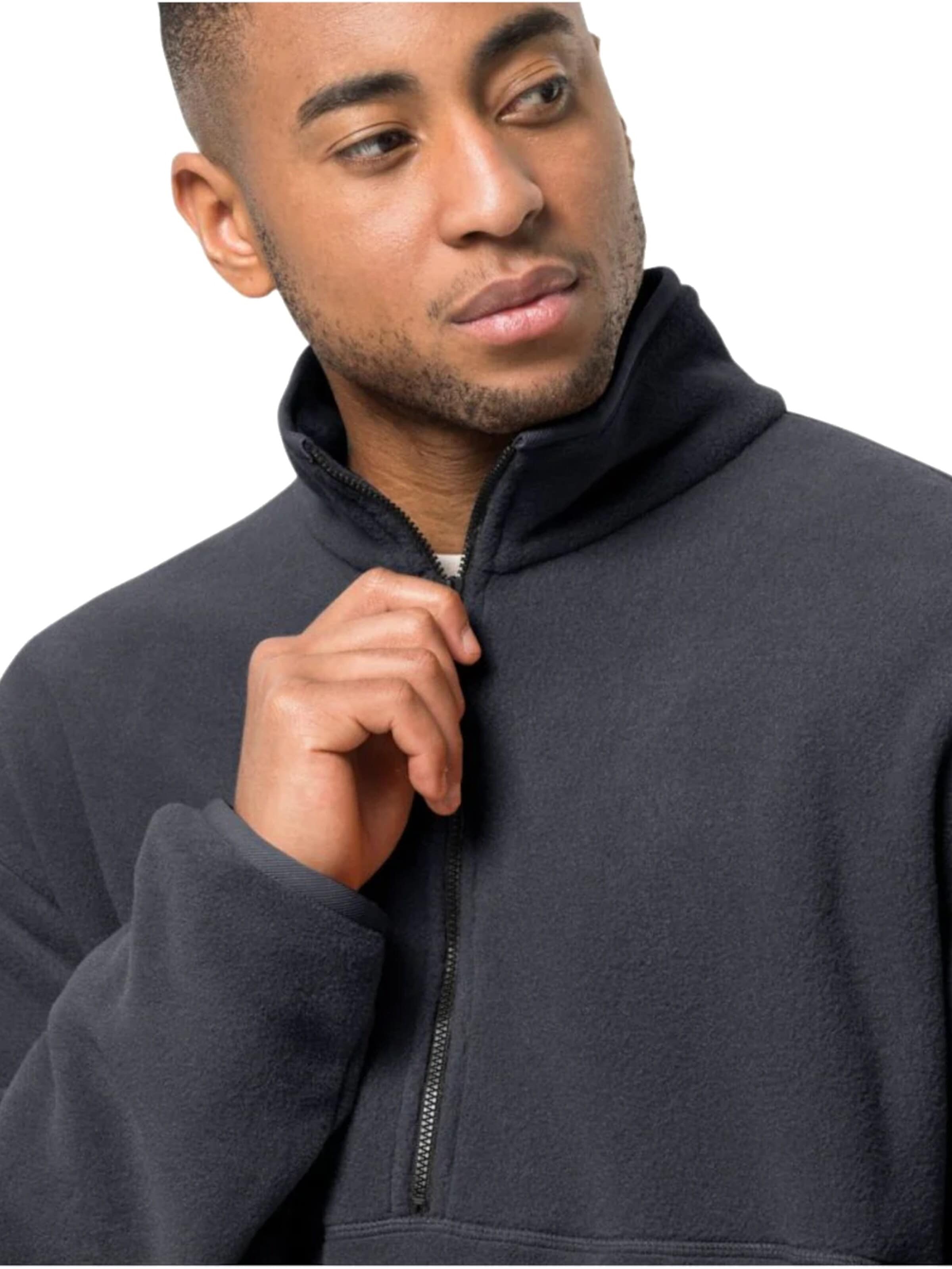 Veste en polaire 'Jack Wolfskin Osloer Fleece HZ M' JACK WOLFSKIN en noir