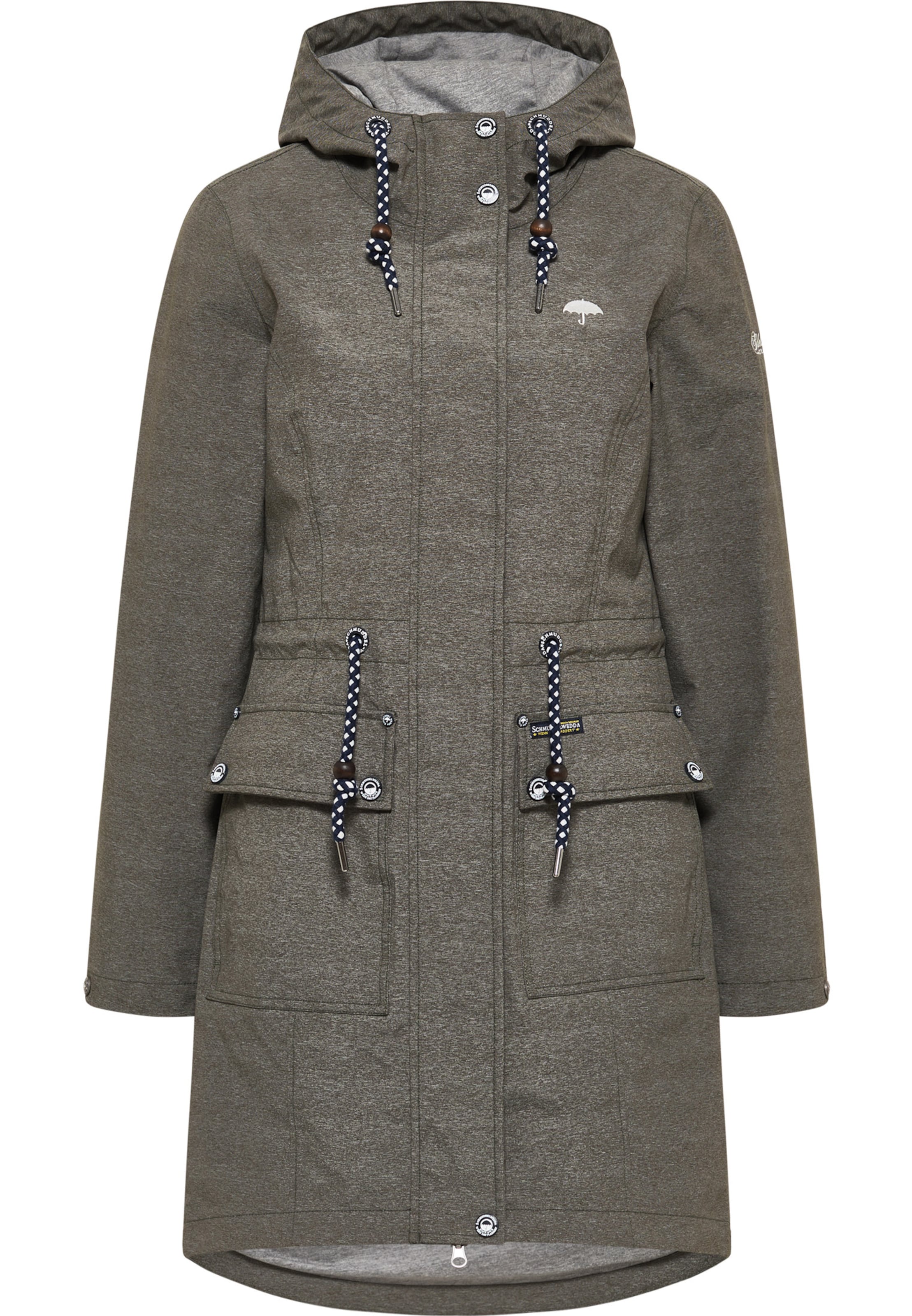 Schmuddelwedda Funktsionaalne mantel, värv hall: eest vaates