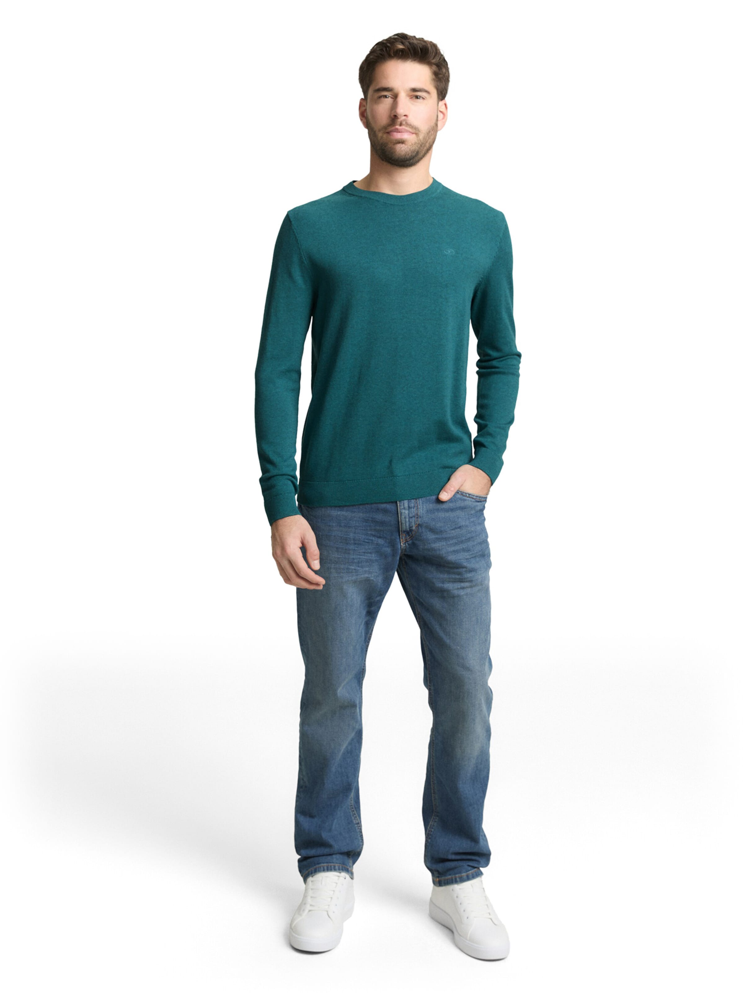 Pulover de la TOM TAILOR pe verde