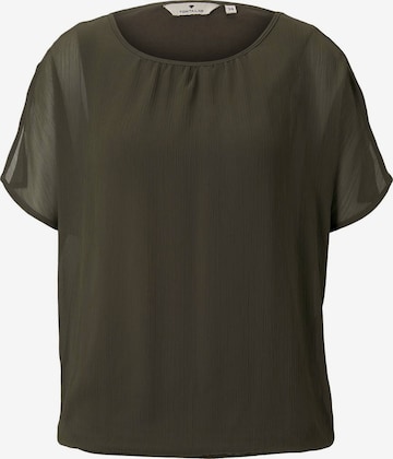 TOM TAILOR Blouse in Groen: voorkant