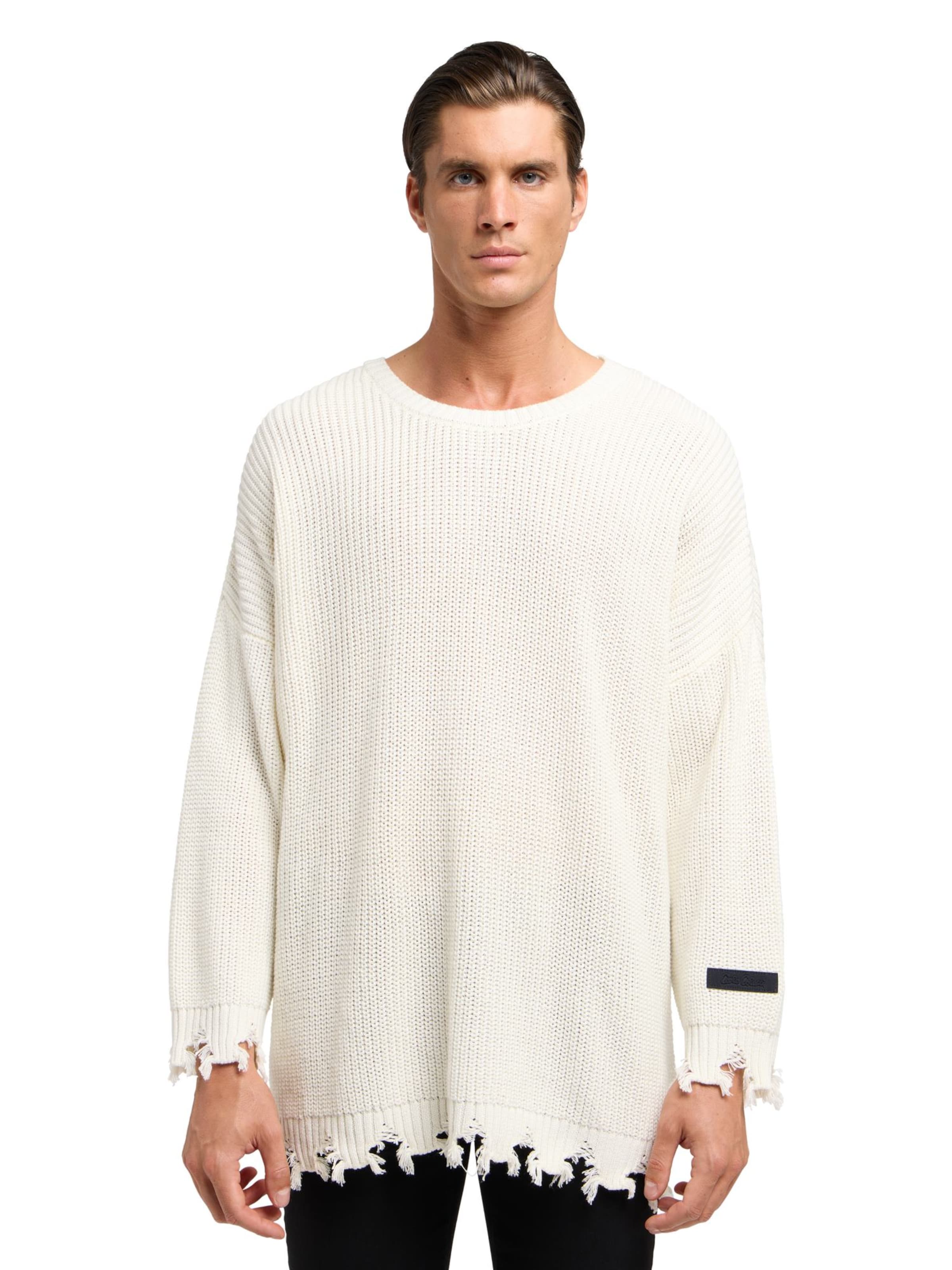 Carlo Colucci Pullover ' Di Valerio ' in Weiß
