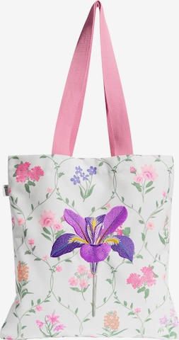 Cabas love & roses en blanc : devant