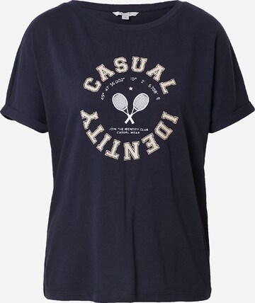 comma casual identity Shirt in Blauw: voorkant