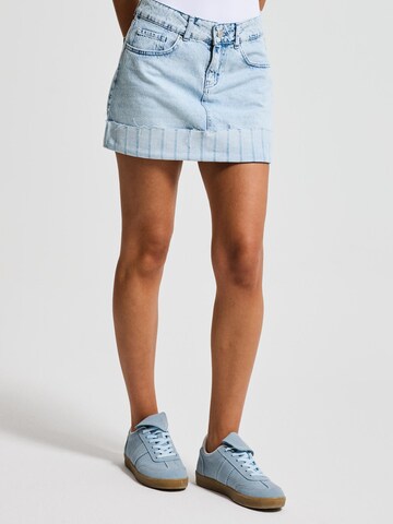 IT'S BASIC Regular Jeans 'Mini Denim Skirt' in Blauw