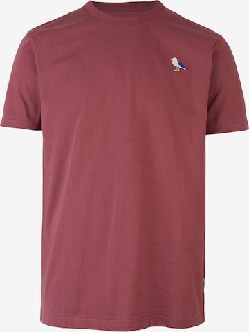 Cleptomanicx Shirt 'Embro Gull' in Red: front