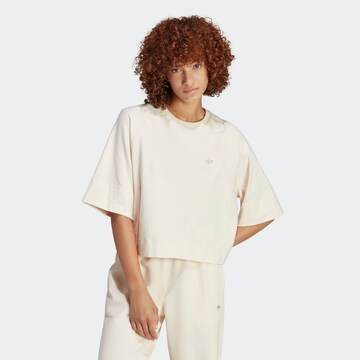 T-shirt 'Premium Essentials' ADIDAS ORIGINALS en beige : devant