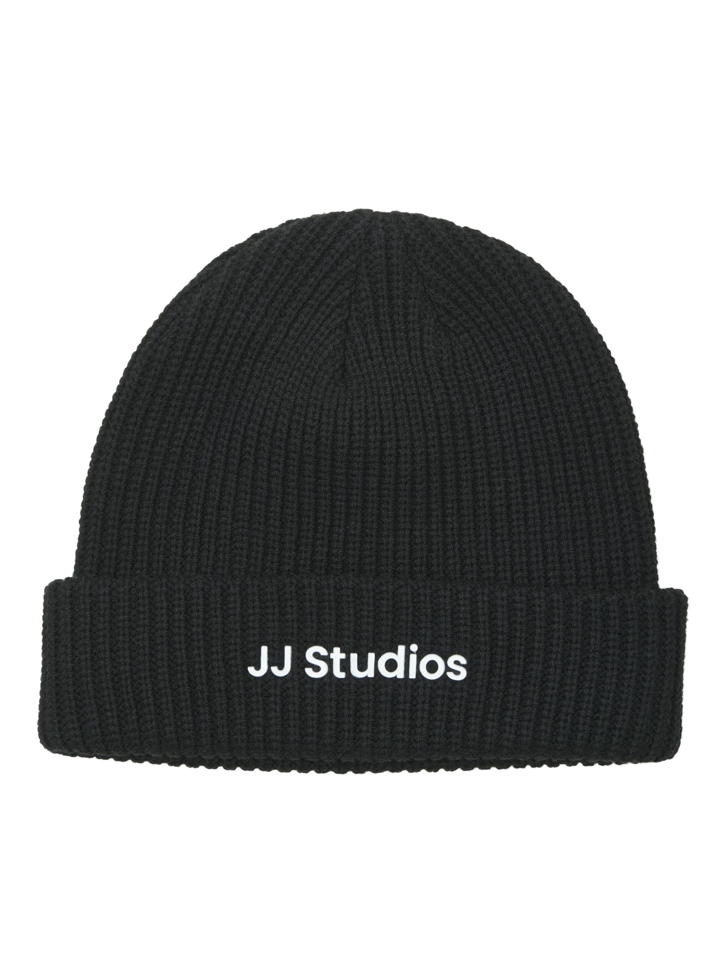 Jack & Jones Junior Beanie in Black: front