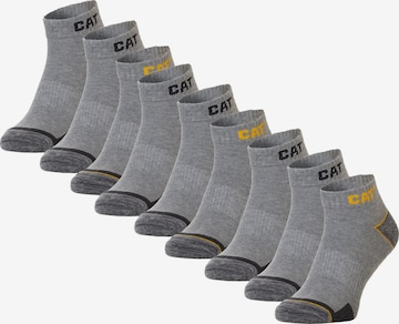 CATERPILLAR Enkelsokken 'CAT Enkelsokken Heren Work Sneakers 9-paar Korte Werksokken' in Grijs: voorkant