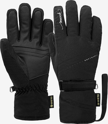 REUSCH Full Finger Gloves 'Cassidra' in Black: front