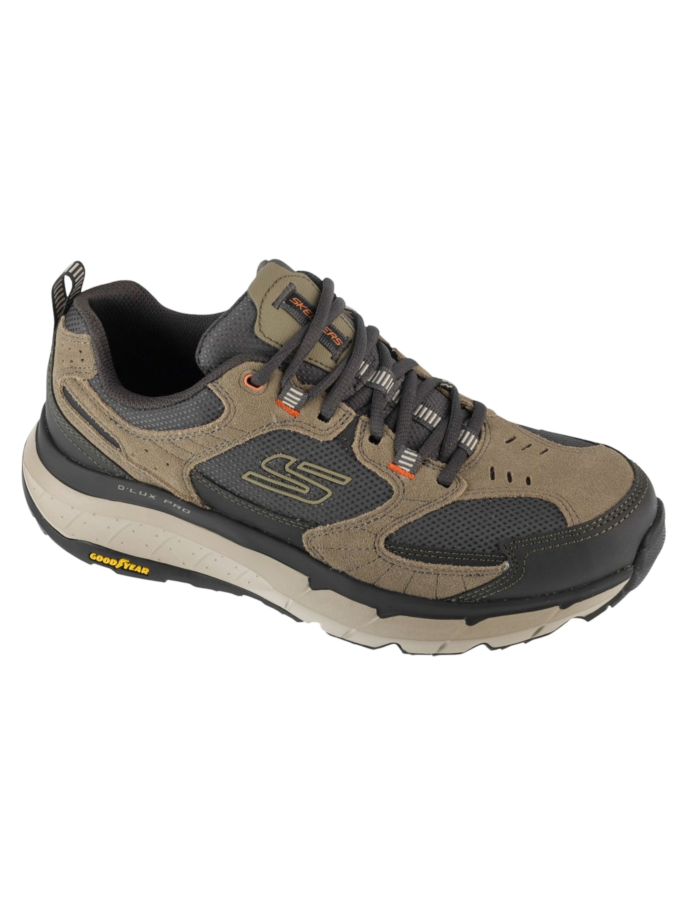 SKECHERS Platform trainers 'D'Lux Trekker' in Beige: front