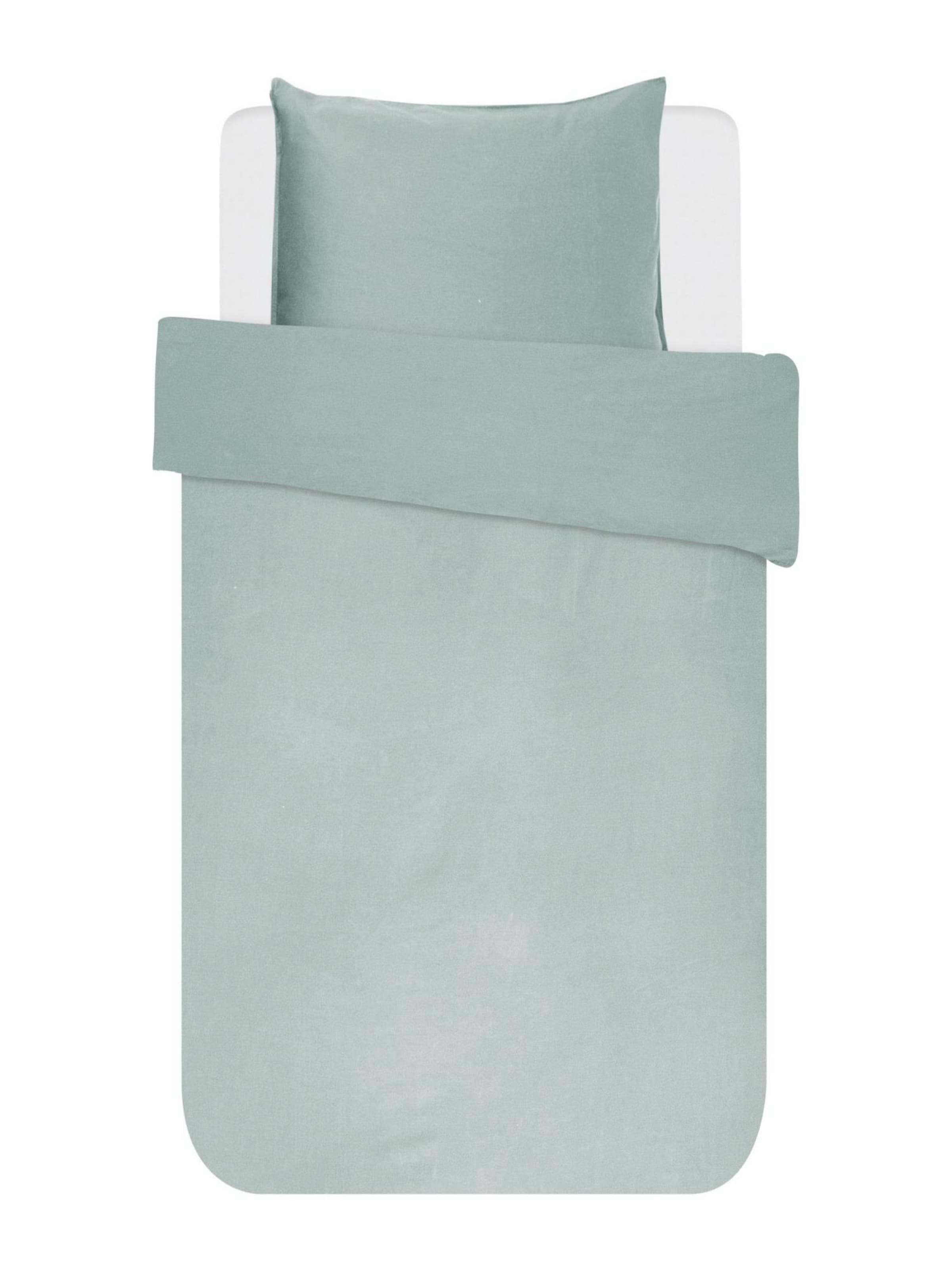 ESSENZA Bettwäsche 'Minte' in Grün: Vorderseite