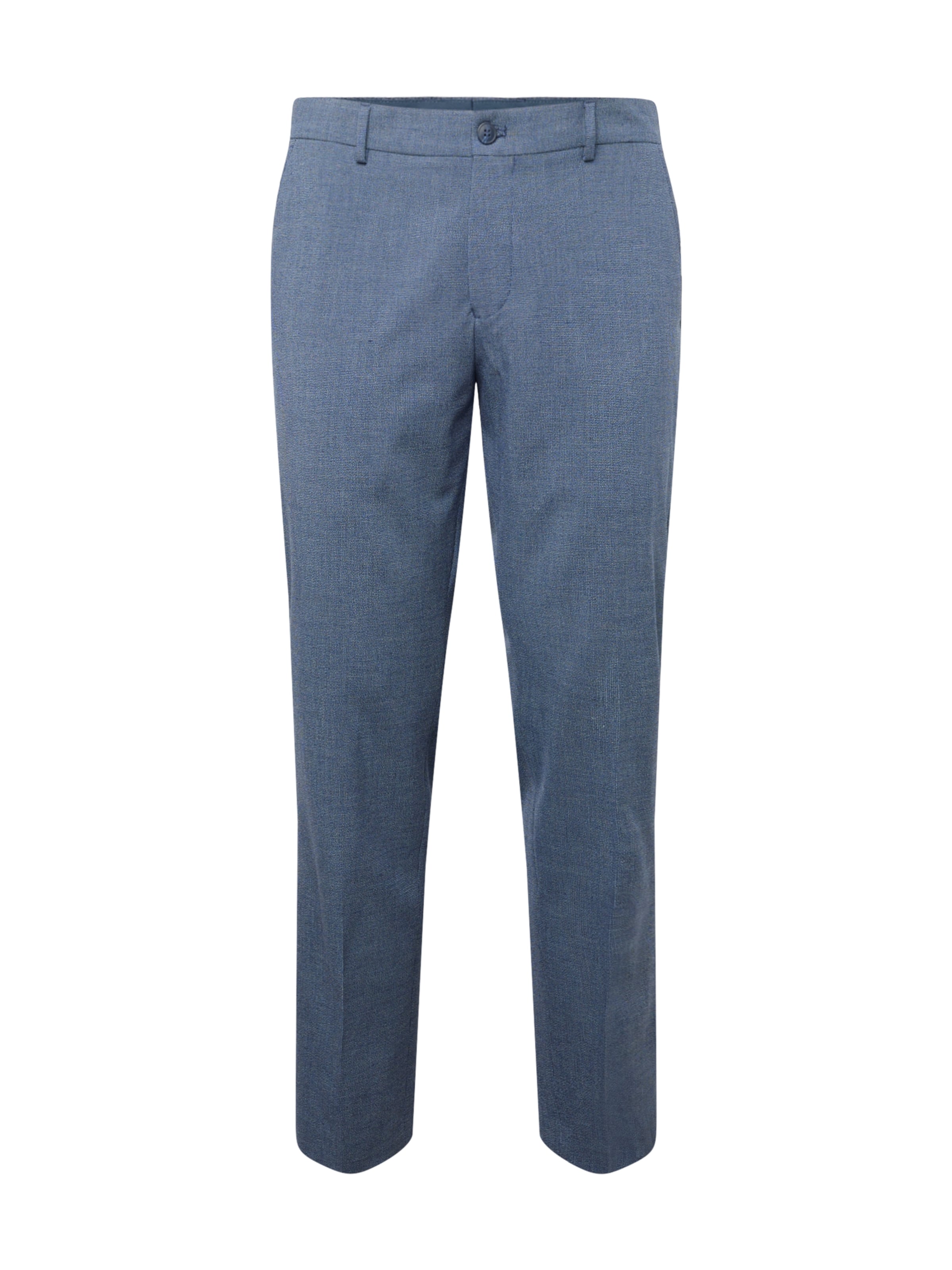 SELECTED Regular Pleat-Front Pants in Blue: front