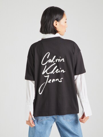 Calvin Klein Jeans T-Shirt in Schwarz: Vorderseite