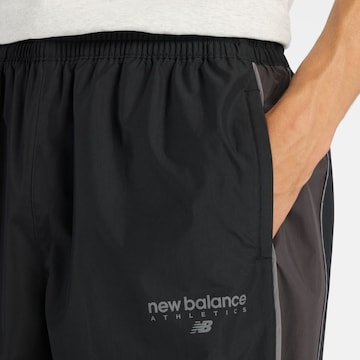 new balance Wide Leg Sporthose 'Trackside' in Schwarz