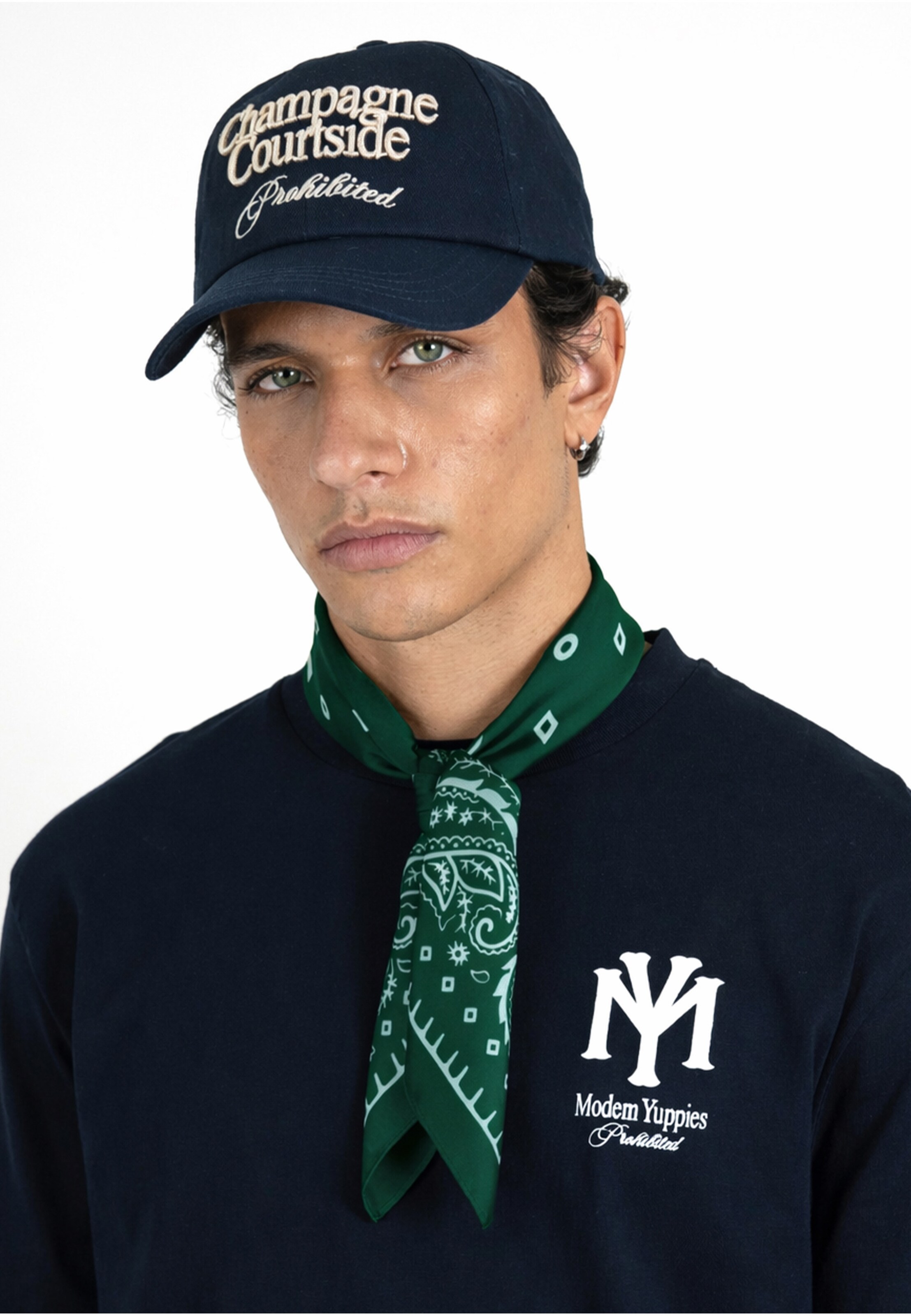 Prohibited Kendő - zöld: elől