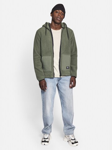 Redefined Rebel Fleece jas 'Elmer' in Groen