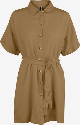 PIECES Shirt Dress 'Sunna' in Brown: front