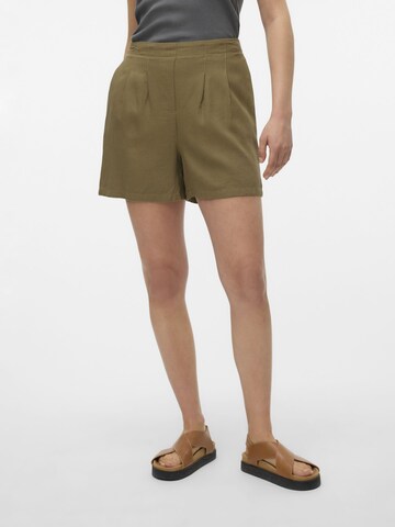 VERO MODA Regular Bandplooibroek 'JESMILO' in Groen