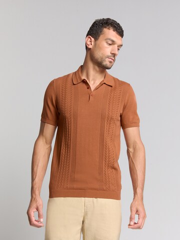 No Excess Poloshirt in Braun: Vorderseite