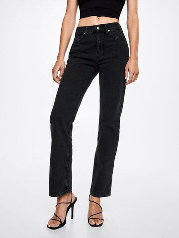 MANGO Regular Jeans 'Matilda' in Black: front