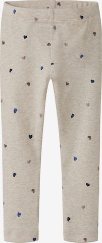 NAME IT Skinny Leggingsit 'NMFNUTTI' värissä beige: etupuoli