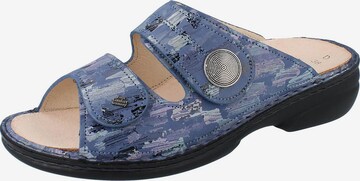 Finn Comfort Mules in Blue: front