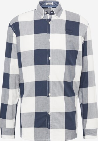 Pepe Jeans Button Up Shirt 'FELIX' in Blue: front