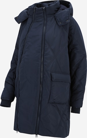 LOVE2WAIT Pitkä talvitakki värissä sininen: etupuoli