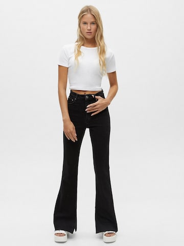 Pull&Bear Flared Jeans in Black