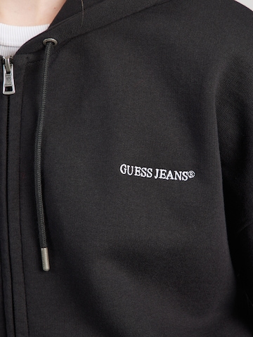 GUESS JEANS Sweat jacket in Black