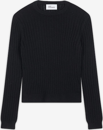 JUST CASHMEREPulover 'AVANA' - crna boja: prednji dio