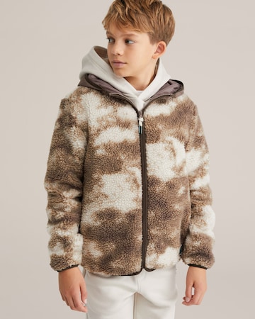 WE Fashion Přechodná bunda – hnědá: přední strana