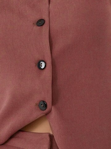 Wide leg Pantaloni con pieghe di Hiccup in marrone