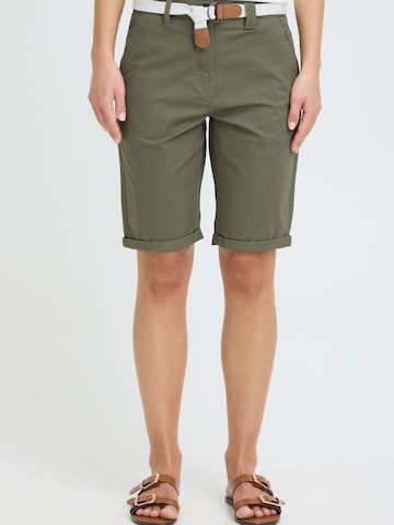 regular Pantaloni chino di Oxmo in verde: frontale
