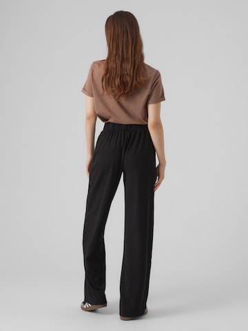 VERO MODA Wide Leg Hose in Schwarz