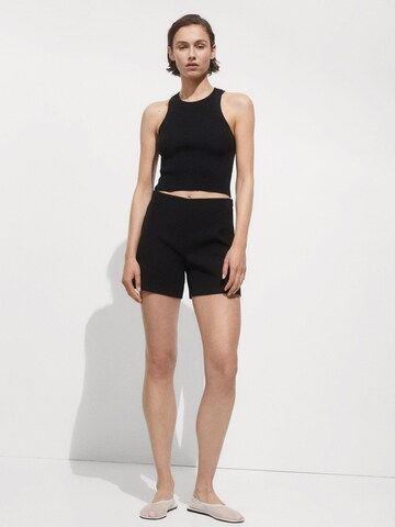 MANGO Knitted Top 'ORWELL' in Black