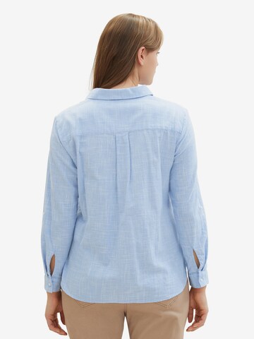 Tom Tailor Women + Bluse in Blau