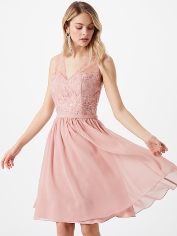 mascara Koktejlové šaty – pink: přední strana