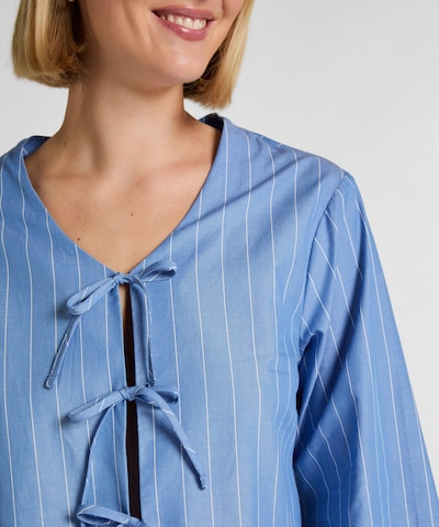 Hunkemöller Slaapshirt in de kleur Blauw / Wit, Productweergave